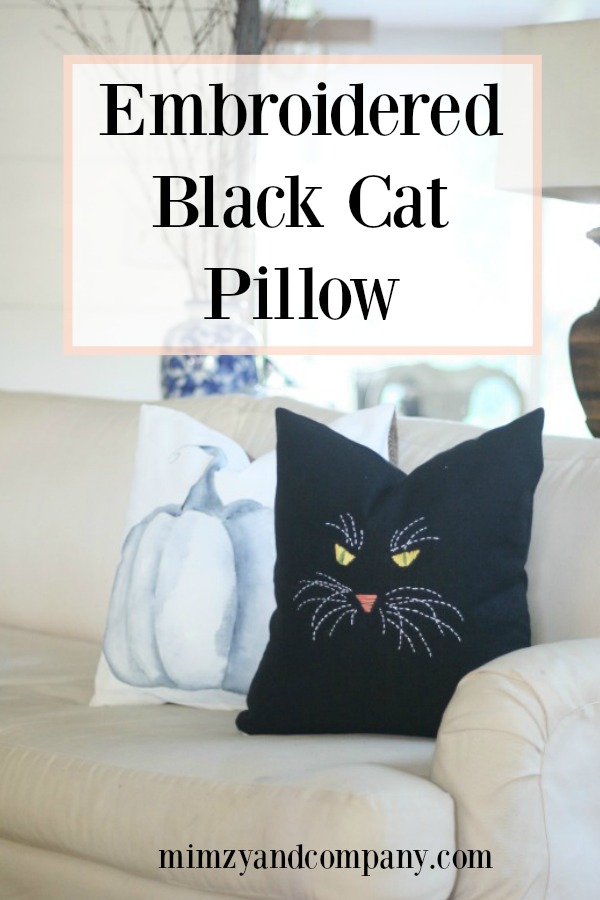 easy black cat pillow tutorial