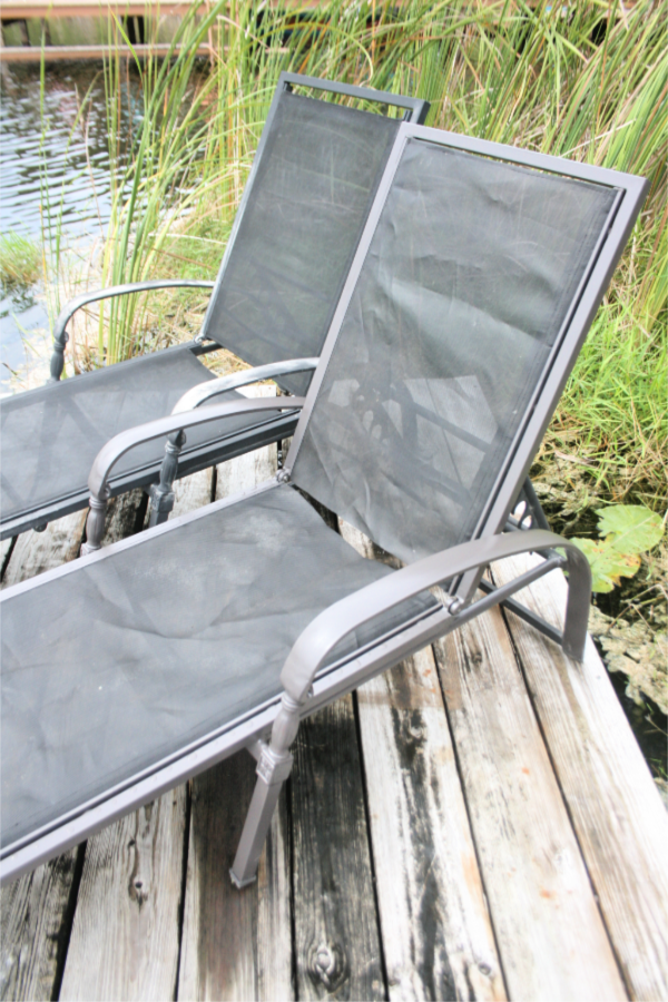 how to replace the seats and backs of outdoor lounge furniture