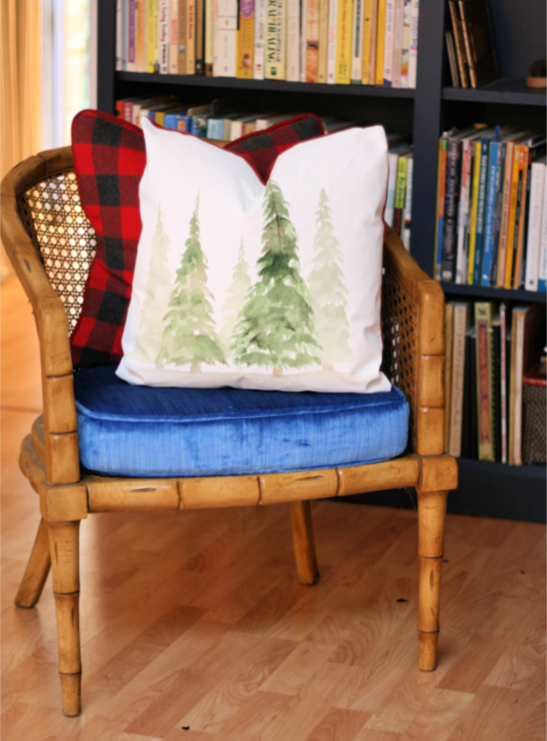 hand painted Christmas pillows