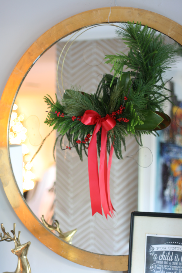 lampshade wreath
