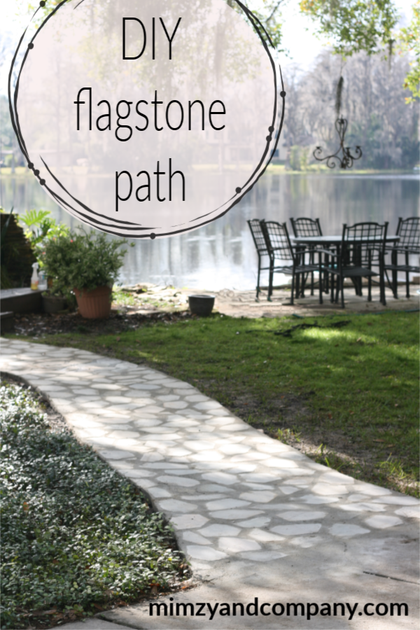 diy flagstone path