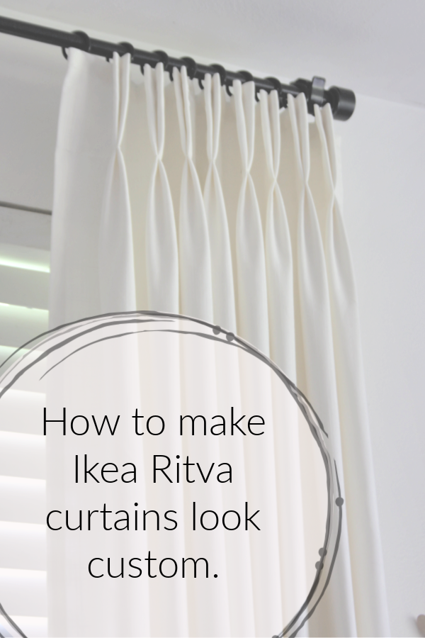 how to make Ikea curtains look custom